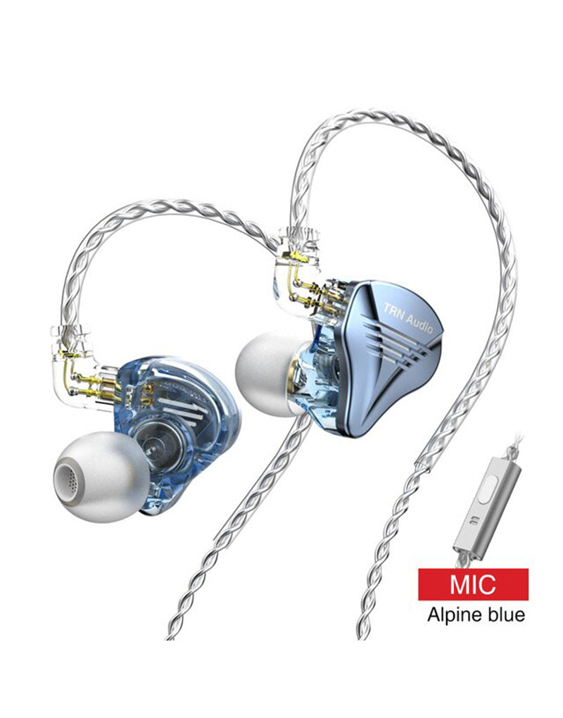 TRN TA2 In Ear Monitors With Mic - Light Blue image
