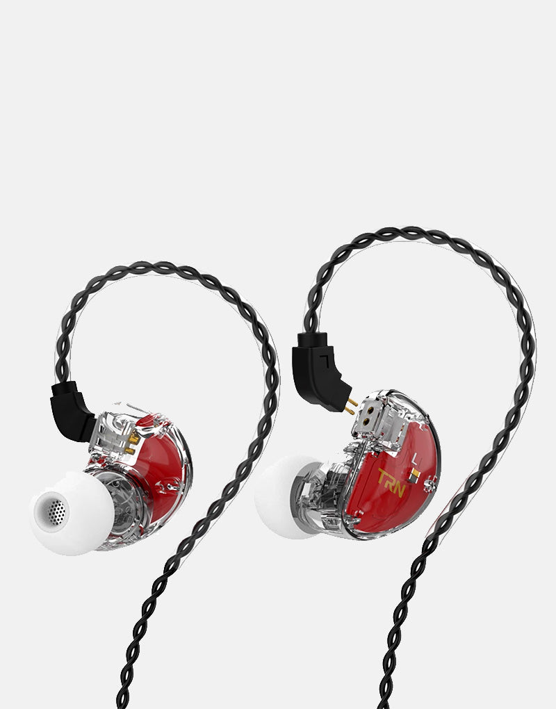 TRN V30 In Ear Monitors With Mic - White image