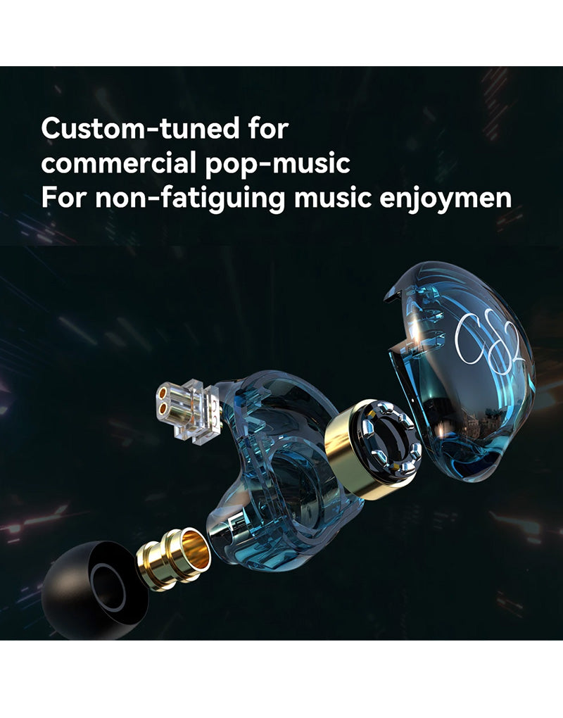 TRN CS2 In Ear Monitors With Mic image 2