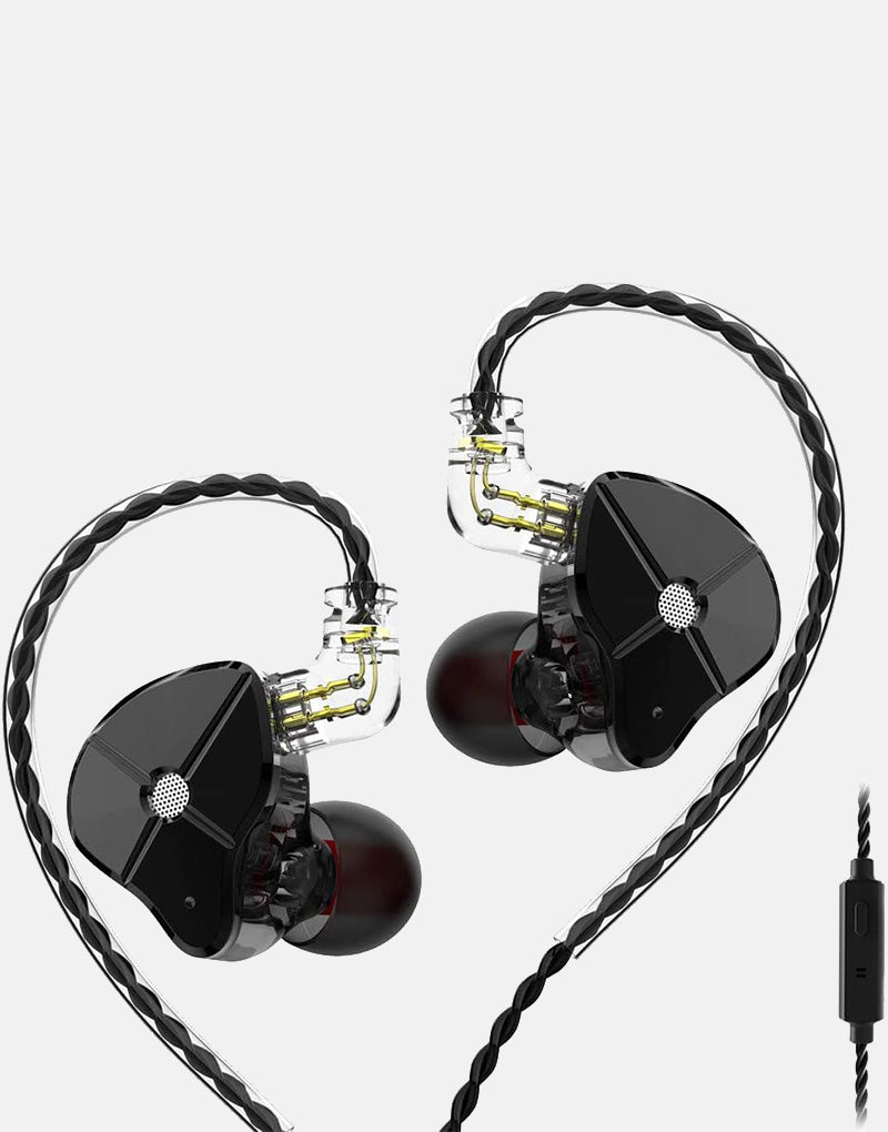 TRN ST1 In Ear Monitor 1BA+1DD With Mic - Black image