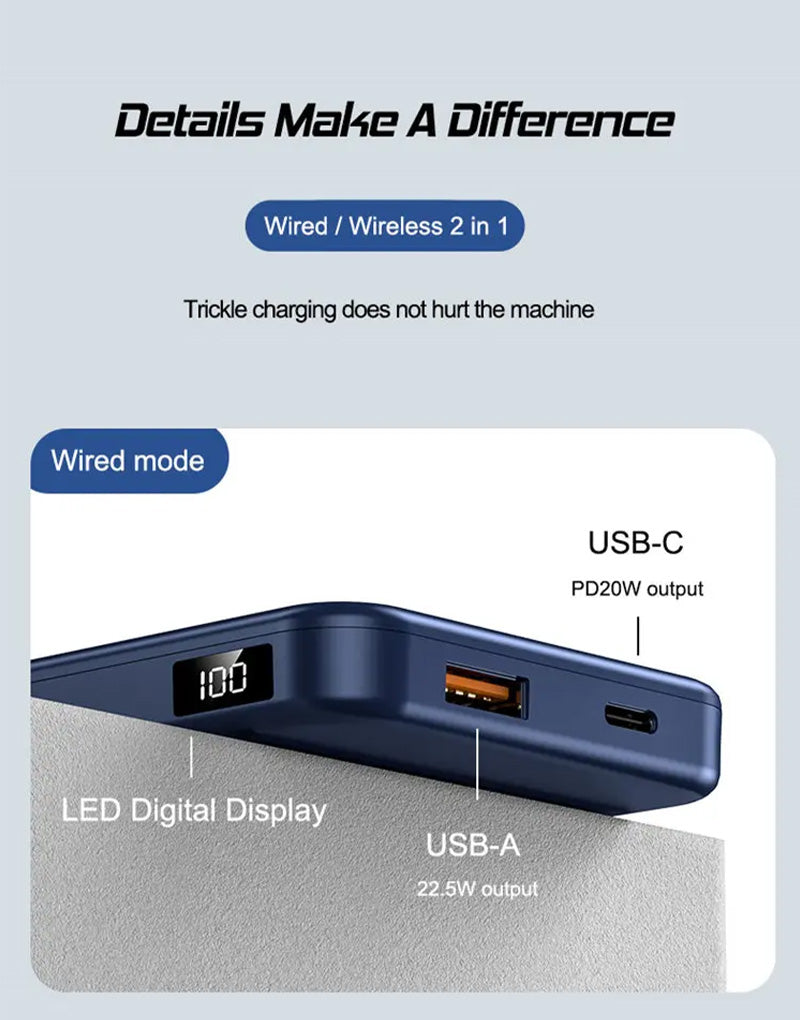 Power Bank 10000 mAh Magnetic Wireless image 6