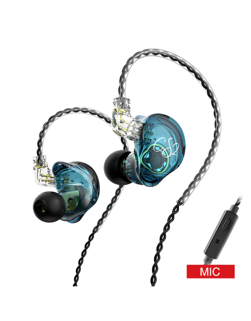 TRN CS2 In Ear Monitors With Mic image 0