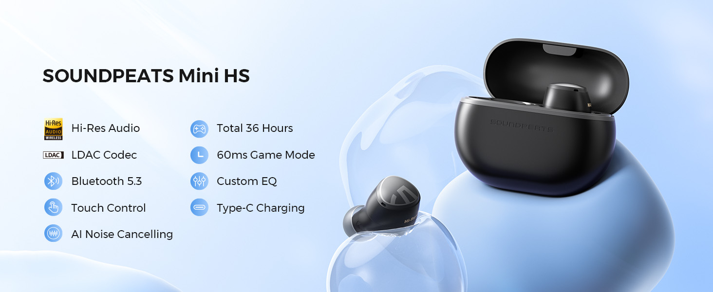 Wireless Earbuds Soundpeats Mini HS